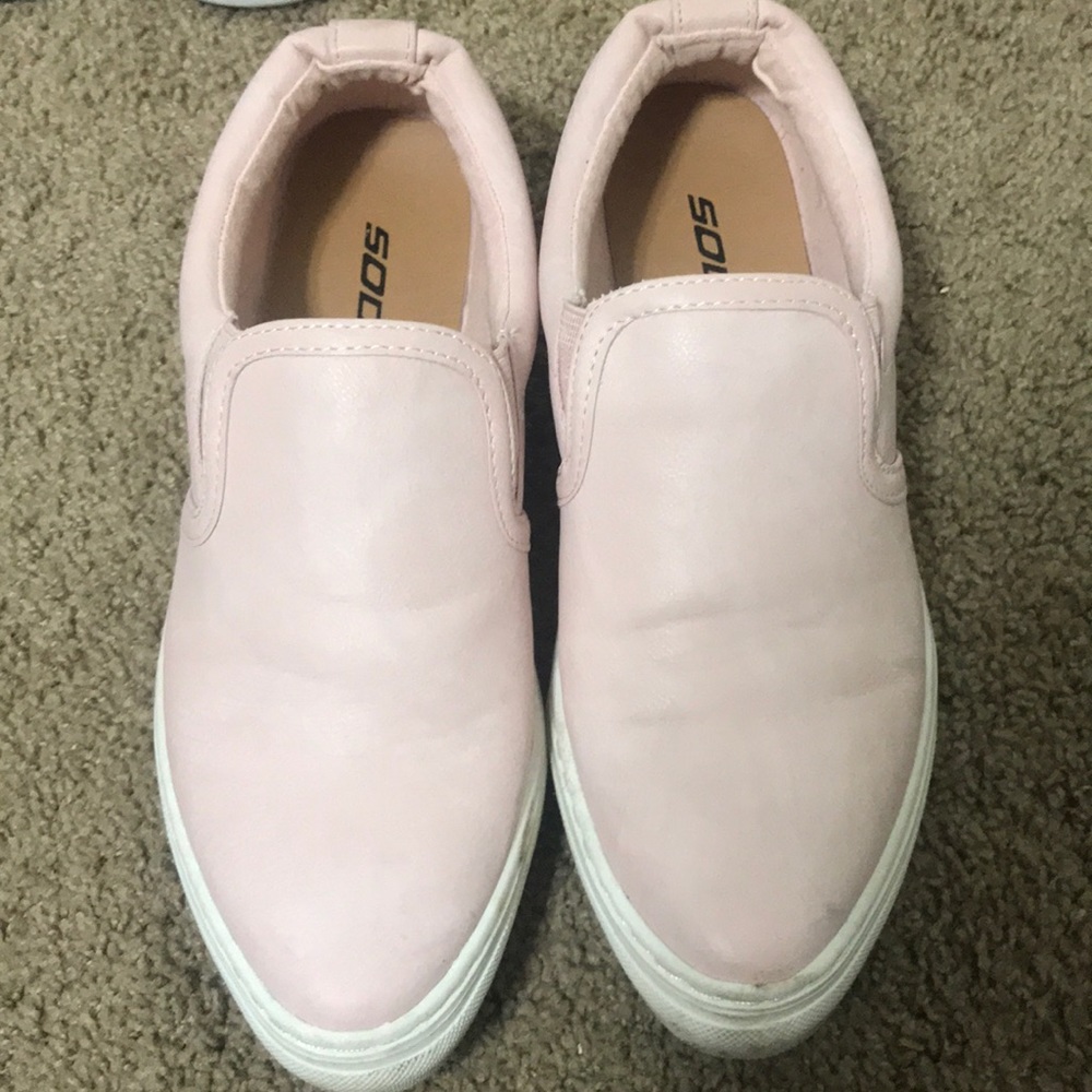 Pink slip ons